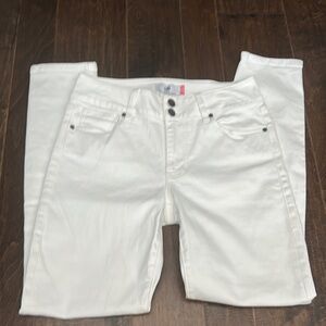 CAbi White High Rise Jeans with Crisp Finish
